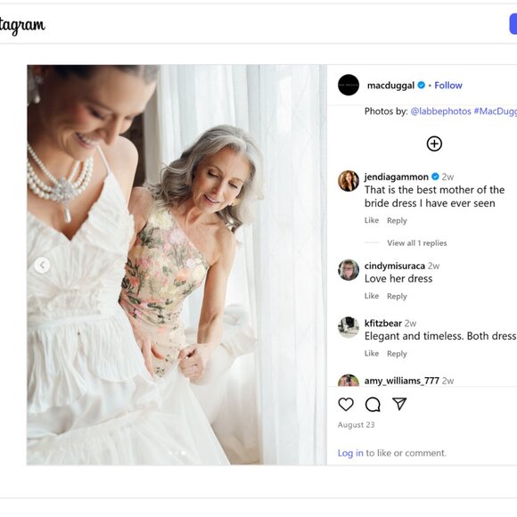 Mac Duggal 68606 Size 12 One Shoulder Lace Floral Embroidered Gown Maxi Dress - Picture 3 of 16